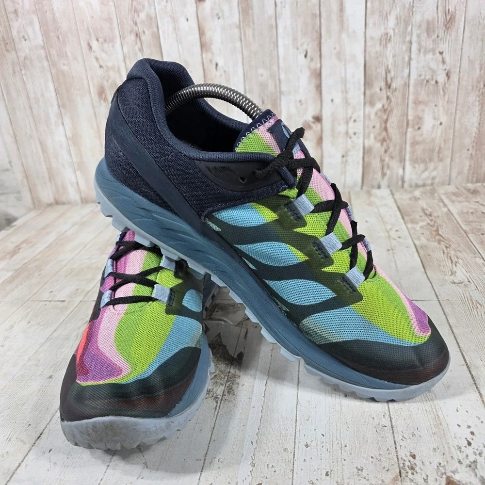 Merrell Antora 2 Rainbow Women 11 Trail Running Shoes Multi Color J99690 Vibram